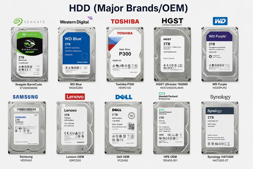 HDD (Major Brands/OEM)