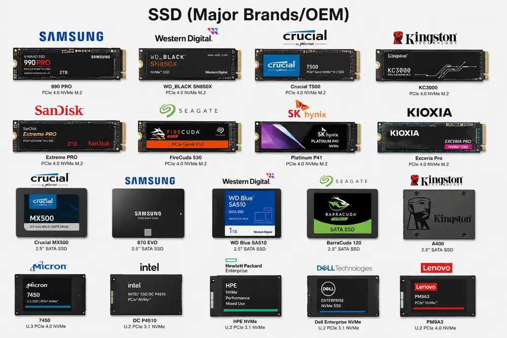 SSD (Major Brands/OEM)