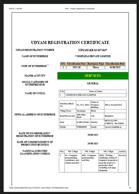 Certificate